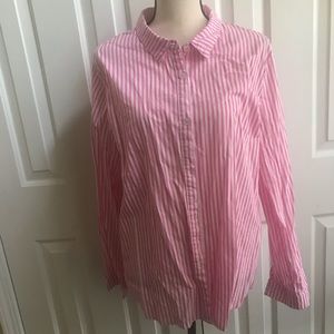 Stripe Allegra K Button Down shirt